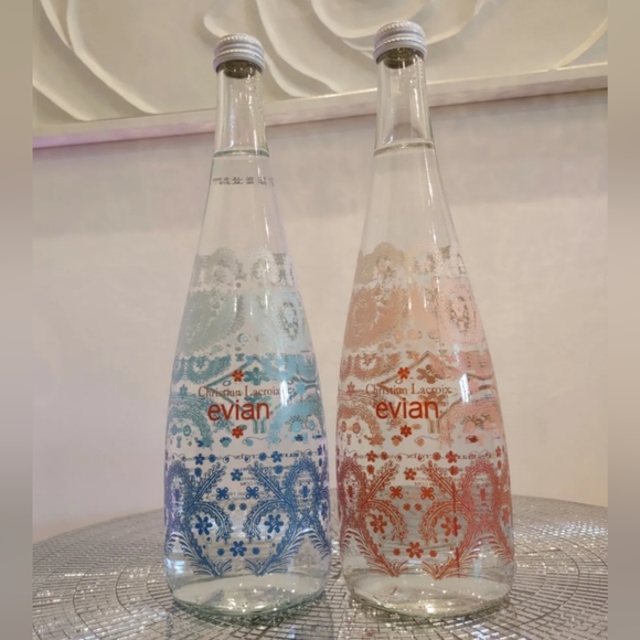 Evian Art Evian Christian Lacroix 2 Collectible Water Bottles 208